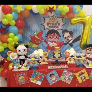 Ryan’s World Party Backdrop